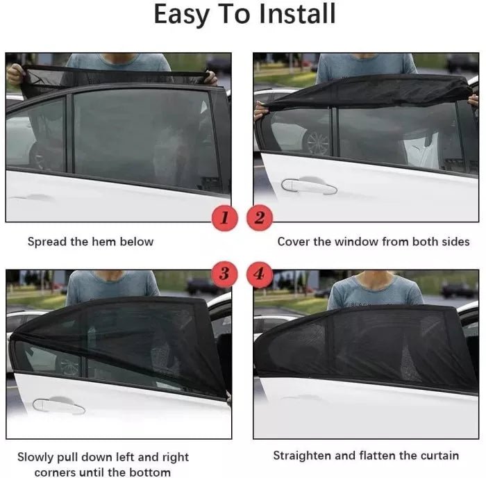Universal Car Sun Shades (Pack of 4)